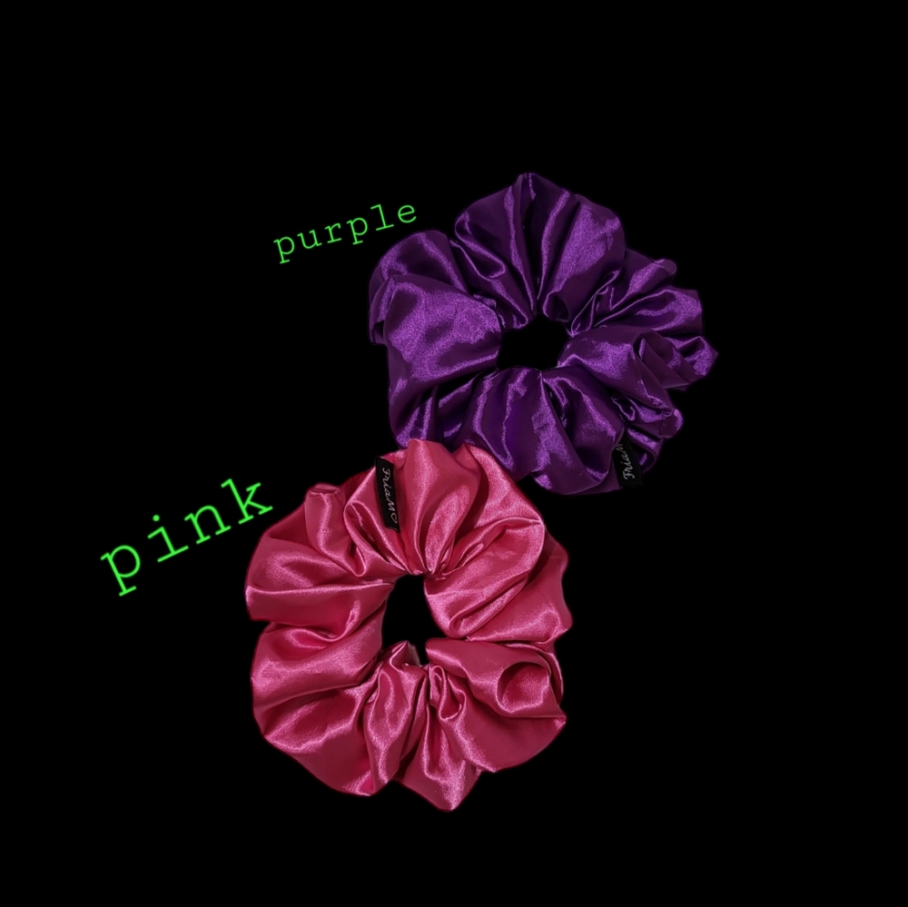 Silk Hair Scrunchies ( Set of 2)